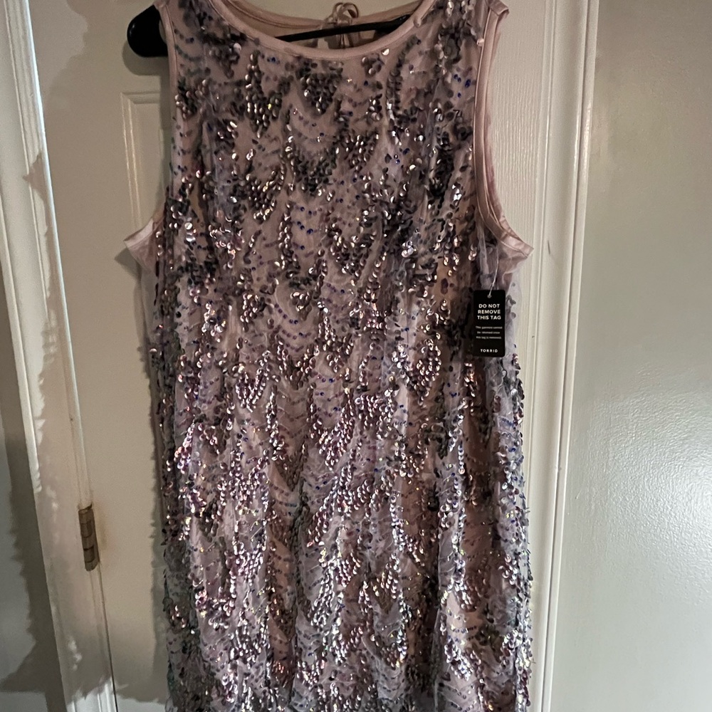 Torrid Lavender Sequin Mini Dress